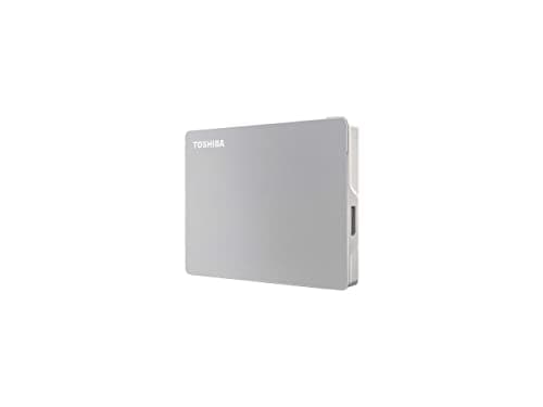 Toshiba Canvio Flex 2TB Portable External Hard Drive USB-C USB 3.0, Silver for PC, Mac, & Tablet - HDTX120XSCAA 2