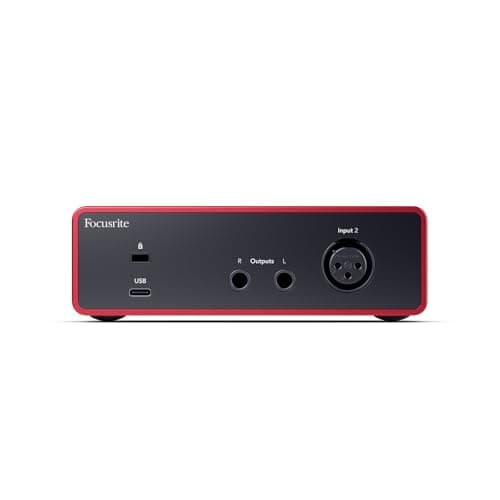 Focusrite Scarlett Solo 4th Gen USB Audio Interface, for the Guitarist, Vocalist, or Producer — High-Fidelity, Studio Quality Recording, and All the Software You Need to Record 2