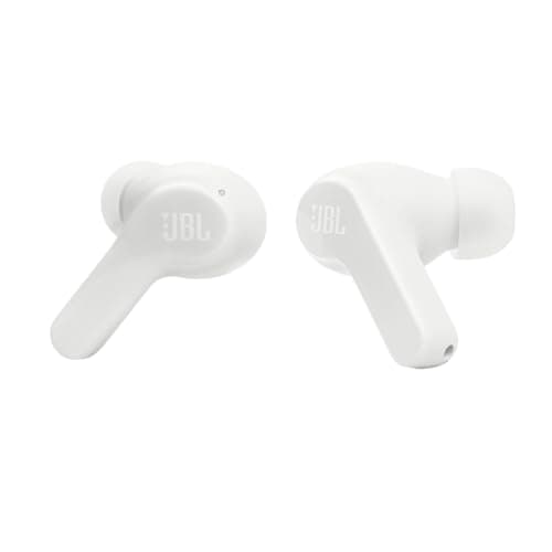 JBL Vibe Beam - True Wireless JBL Deep Bass Sound Earbuds, Bluetooth 5.2, Water & Dust Resistant, Hands-free call with VoiceAware, Up to 32 hours of battery life (White) 4