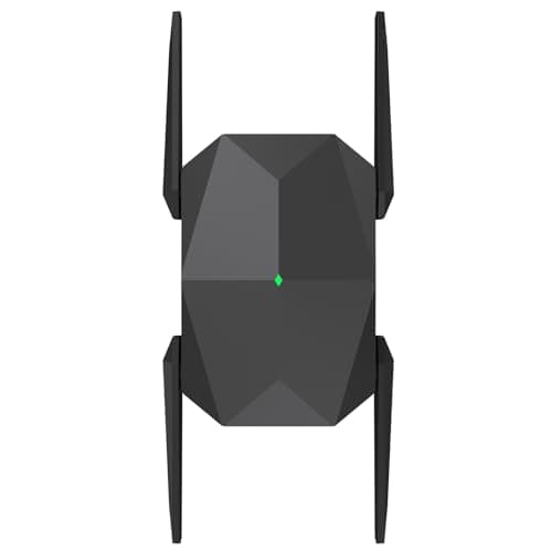 2025 AX3000 WiFi 6 Range Extender, WiFi Extender Signal Booster with Gigabit Ethernet Port, Dual Band (2.4G&5.8G) WiFi Repeater Cover up to 13888sp.ft, Faster Speed and Wider Cover(Black)