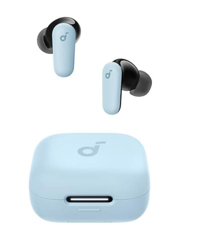Soundcore P30i by Anker Noise Cancelling Earbuds, Strong and Smart Noise Cancelling, Powerful Bass, 45H Playtime, 2-in-1 Case and Phone Stand, IP54, Wireless Earbuds, Bluetooth 5.4 (Blue)