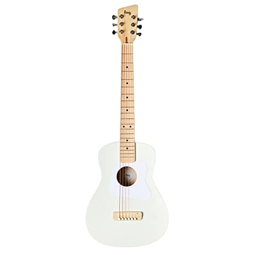 Loog Pro VI Acoustic kids real guitar for Beginners Compact size Ages 9+ Learning app and Lessons included White 5