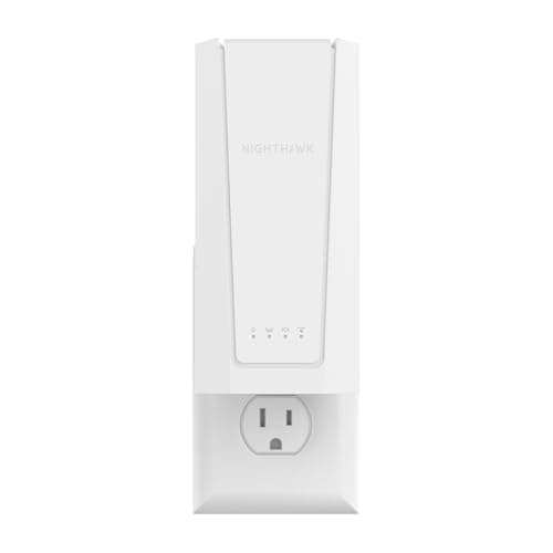 NETGEAR WiFi 7 Range Extender (EXS25) – BE5000 Dual-Band Wireless Signal Booster & Repeater (up to 5 Gbps Speed) - Add up to 1,500 sq. ft., 45 Devices - WPA3 Security, Smart Roaming