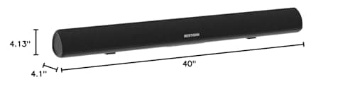 BESTISAN Sound Bar, 100Watt Soundbar for TV, Wired & Wireless Bluetooth 5.0 Sound Bar(40 Inch, 6 Drivers, Optical, HDMI-ARC) 5