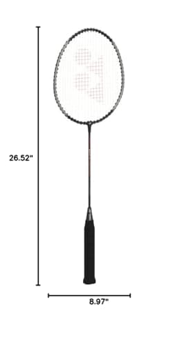 Yonex GR 303 Combo Badminton Racquet with Full Cover, Set of 2 (Black) 5