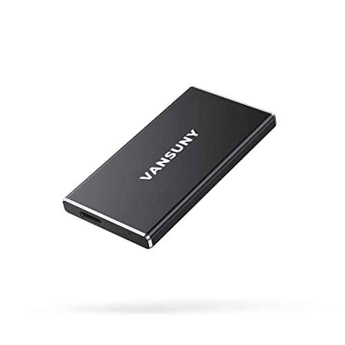 Vansuny 500GB Portable External SSD, USB 3.1 Gen2 450MB/s High-Speed Data Transfer, Metal USB C Mini Portable External Solid State Drive for PC, Laptop, Phones and More