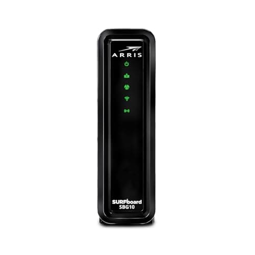 ARRIS (SBG10-RB) - Modem Router Combo - DOCSIS 3.0 16 x 4 Gigabit & AC1600 WiFi, For Comcast Xfinity, Cox, check with ISP for compatibility [Not for Spectrum] 400 Mbps Max Internet Speeds - Renewed 2