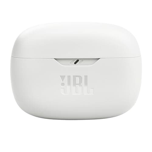 JBL Vibe Beam - True Wireless JBL Deep Bass Sound Earbuds, Bluetooth 5.2, Water & Dust Resistant, Hands-free call with VoiceAware, Up to 32 hours of battery life (White) 3
