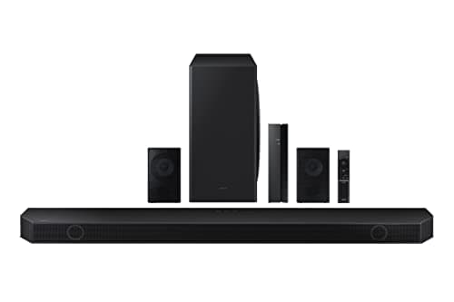 SAMSUNG HW-Q910B 9.1.2ch Soundbar w/ Wireless Dolby Atmos, DTS:X, Rear Speakers, Q Symphony, Built In Alexa/Voice Assistant, SpaceFit Sound, Airplay 2, Adaptive Sound, Game Pro Mode, 2022