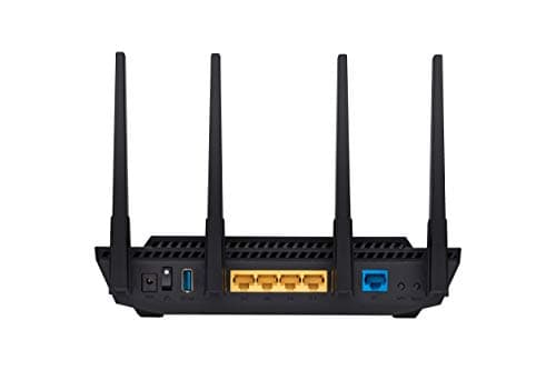 ASUS RT-AX3000 Ultra-Fast Dual Band Gigabit Wireless Router - Next Gen WiFi 6, Adaptive QoS, and AiProtection by Trend Micro | 1x WAN, 4x 1G LAN, 1x USB 3.0 - AiMesh Compatible 5