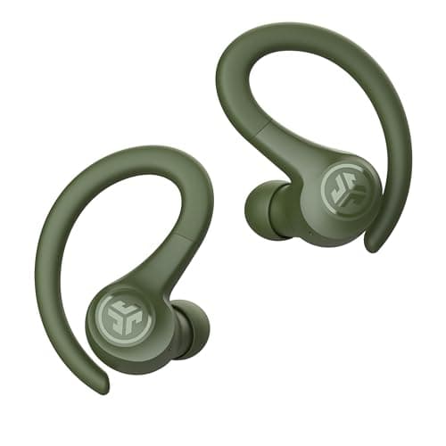 JLab Go Sport+ Wireless Workout Earbuds Featuring C3 Clear Calling, Secure Earhook Sport Design, 35+ Hour Bluetooth Playtime, and 3 EQ Sound Settings (Green) 3