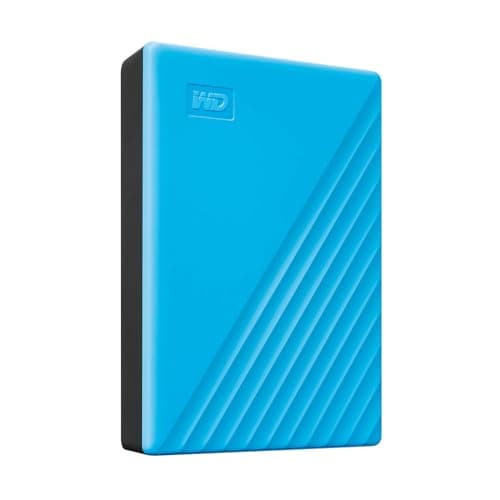 WD 4TB My Passport, Portable External Hard Drive, Blue, backup software with defense against ransomware, and password protection, USB 3.1/USB 3.0 compatible - WDBPKJ0040BBL-WESN 4
