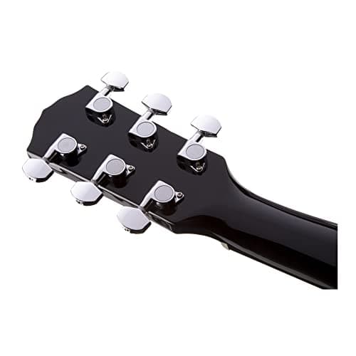 Fender Acoustic Guitar, with 2-Year Warranty, CD-60 Dreadnought V3 Classic Design with Rounded Walnut Fingerboard and Alloy Steel Strings, Glossed Black Finish, Spruce Top, Includes Hard-Shell Case 5