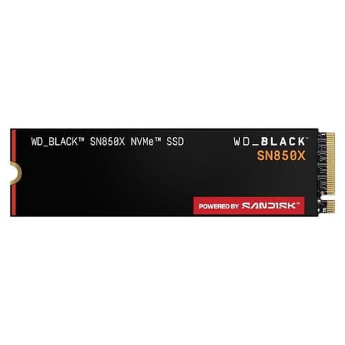WD_BLACK 2TB SN850X NVMe SSD Internal Solid State Drive - Gen4 PCIe, M.2 2280, Up to 7,300 MB/s - WDS200T2X0E