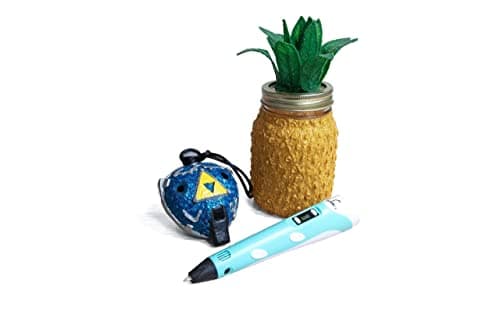 SCRIB3D P1 3D Printing Pen with Display - Includes 3D Pen, 3 Starter Colors of PLA Filament, Stencil Book + Project Guide, and Power adapter 5