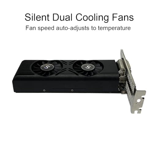 SAPLOS GTX 1050 Graphics Card for PC, 4GB GDDR5 128-bit, HDMI DisplayPort DVI-D, Computer GPU, Gaming Video Card, PCI Express x16, DirectX 12 5