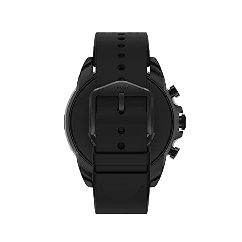 Fossil Men's Gen 6 44mm Stainless Steel and Silicone Touchscreen Smart Watch, Color: Black (Model: FTW4061V) 3