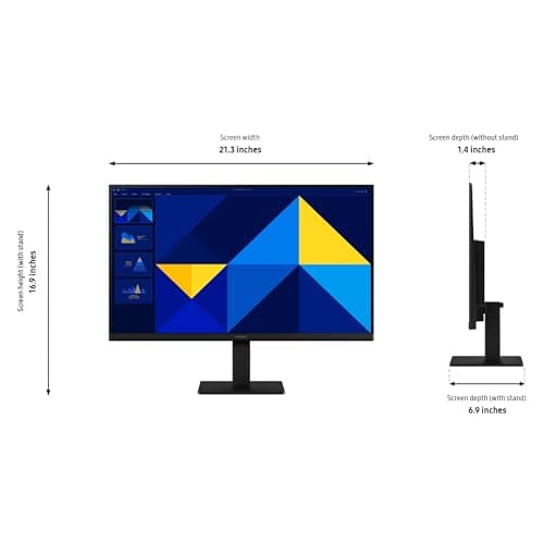 Samsung 24" (S30GD) Essential Monitor with IPS Panel and Tilt Only Stand, 100Hz Refresh Rate, Ergonomic Design, Advanced Eye Care, Game Mode, LS24D304GANXZA 2