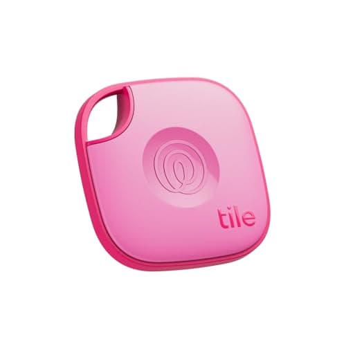 Tile by Life360 Mate - Bluetooth Tracker, Keys Finder and Item Locator for Keys, Bags and More. Phone Finder. Both iOS and Android Compatible. 1-Pack (Pink Punch)