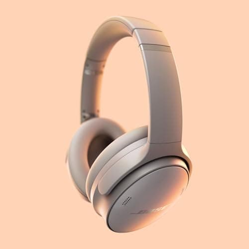 Bose QuietComfort Headphones - Wireless Bluetooth Headphones, Active Over Ear Noise Cancelling and Mic, USB-C Charging, Deep Bass, Up to 24 Hours of Playtime, Sandstone 2