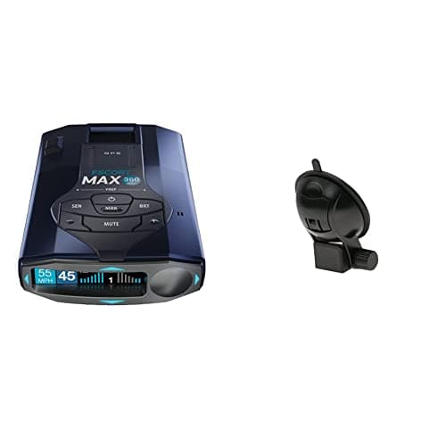 Escort MAX 360 MKII Radar Detector with EZ Mag Mount - Exceptional Range, True 360° Awareness, AutoLearn Intelligence Rejects False Alerts, Sleek Magnetic Mount for Escort Models