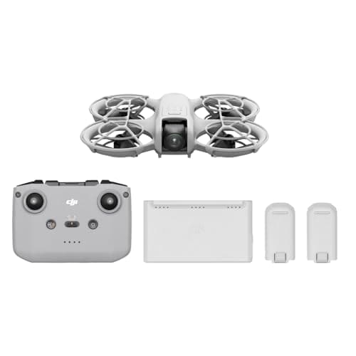 DJI Neo Fly More Combo, Mini Drone with 4K UHD Camera for Adults, 135g Self Flying Drone that Follows You, Palm Takeoff, Subject Tracking, QuickShots, Stabilized Video, with RC-N3 and 3 Batteries