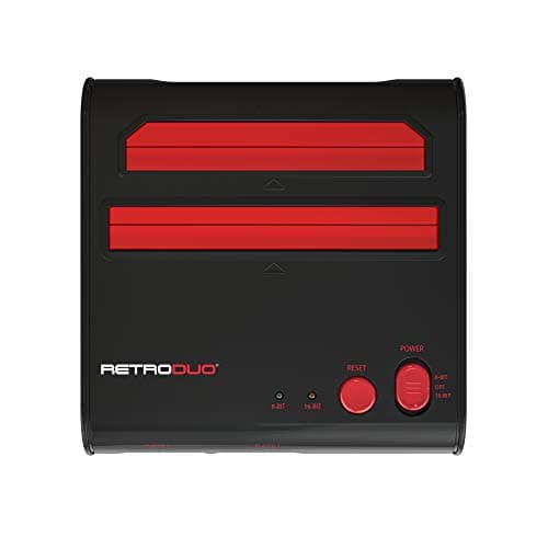 Retro-Bit Retro Duo 2 in 1 Console System - for Original NES/SNES, & Super Nintendo Games - Black/Red 5