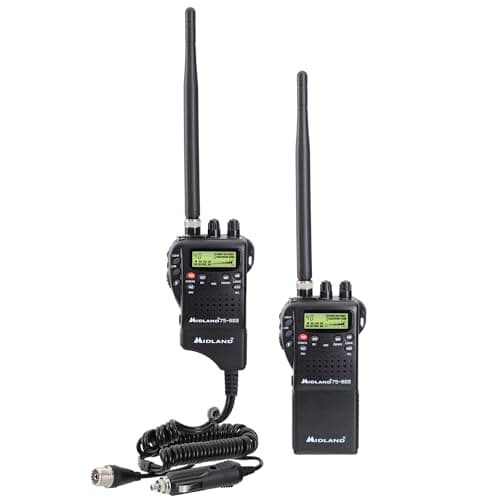 Midland 75-822 Handheld CB Radio & Mobile CB Radio – Walkie Talkie with 40 Channels, NOAA Weather Alerts, Long Range, Compatible with CB Antennas