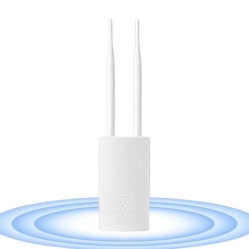 Outdoor WiFi Extender Long Range for Starlink Gen 3 Router, Dual Band Wireless Access Point, 300Mbps Signal Booster/Reapter for Starlink WiFi to Outbuildings, IP65 Waterproof for Farm, Yard, Barn