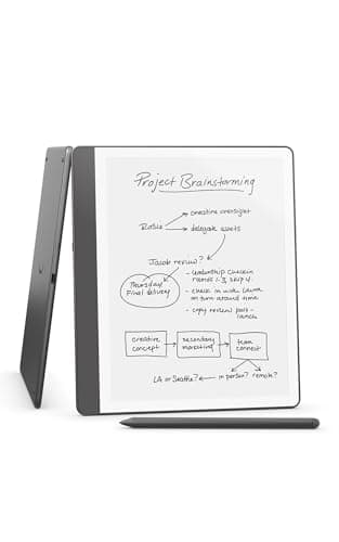 Amazon Kindle Scribe (32GB) - Your notes, documents and books, all in one place. With built-in AI notebook summarization. Includes Premium Pen - Tungsten