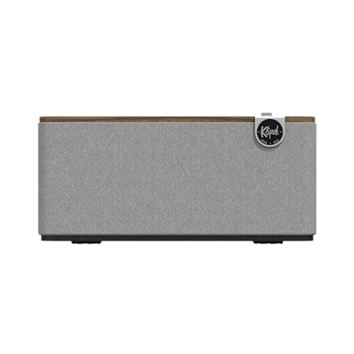 Klipsch The One Plus Premium Bluetooth Speaker System with Two 2.25” Full Range Drivers, 4.5” Woofer, Bluetooth 5.3 with Up to 40 ft. of Distance, Walnut 3