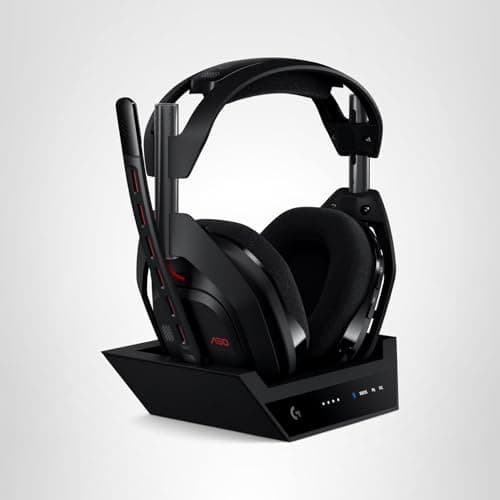 Logitech G Astro A50 Multi-Platform Wireless Gaming Headset + Base Station for PS5/Xbox/PC: PLAYSYNC Audio Switcher, <16bit/48kHz (Console), <24bit/48kHz (PC), 24hr Battery, 2.4GHz & BT - Black 5