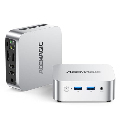 ACEMAGIC V1 Mini PC Computers, Intel Twin Lake N150(Turbo 3.6GHz), 16GB DDR4 RAM 1TB M.2 SSD Mini Desktop Computer, 4K HDMI DP/2xUSB3.2 WiFi6/BT5.2, VESA GbE, HTPC/Business Office Micro Pc