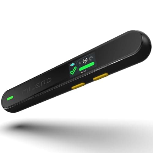 EMF Detector Rechargeable Radio Frequency Electromagnetic Field Radiation Meter 4-in-1 Handheld Digital Cell Phone 5g Detector with Dosimeter Mobile and WiFi Signal Strength Meter (Light Black)