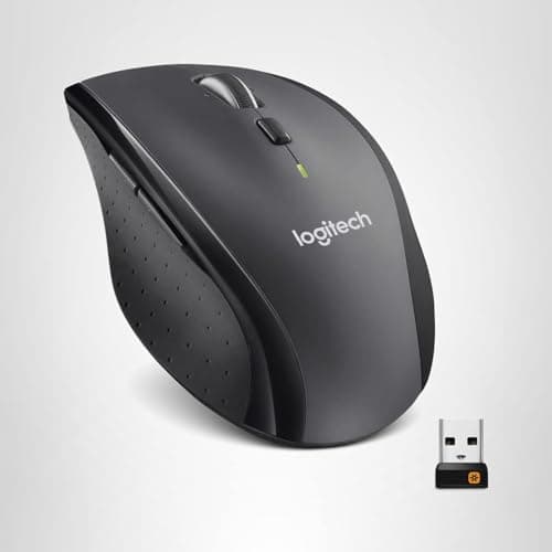 Logitech M705 Marathon Wireless Mouse, Gaming Mouse Wireless, 2.4 GHz USB-A Receiver, 5-Programmable Buttons, 3-Year Battery, PC, Mac, Laptop, Chromebook - Black 5