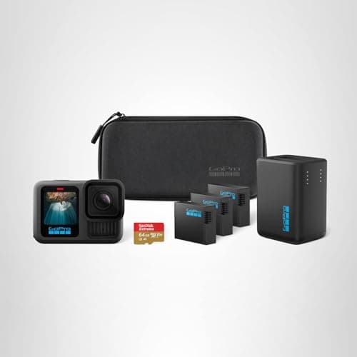 GoPro HERO13 Black Extended Power Bundle - Includes Dual Battery Charger, 3 Enduro Batteries, 64GB SanDisk microSD Card, Camera Case 5