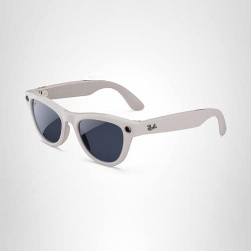 Ray-Ban Meta (Gen 1), Skyler, Shiny Chalky Grey | Smart AI Glasses for Men, Women - 12 MP Camera, Open-Ear Speakers, Video Recording, Bluetooth - Transitions® Sapphire Lenses — Wearable Technology 5