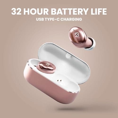 Back Bay Audio Tempo 30 Wireless Earbuds for Small Ears - Award-Winning Sound, Sweatproof Bluetooth Earbuds, Comfortable Ear Buds for Women, Pink Earphones Small Ear Canals, Long Battery Headphones 5