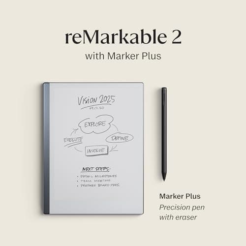 reMarkable Starter Bundle – reMarkable 2 is The Original Paper Tablet | Includes Black and White 10.3” Writing Tablet, Marker Plus Pen with Built-in Eraser 3