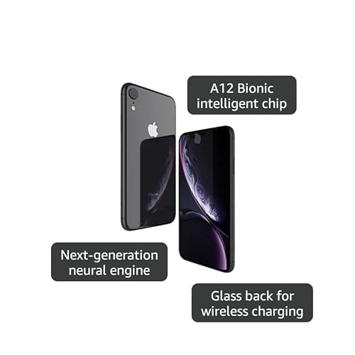 Apple iPhone XR, Fully Unlocked, 64 GB - Black (Renewed) 4