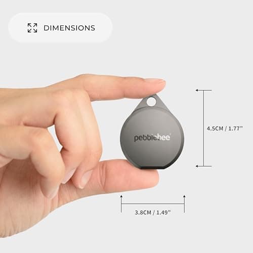 Pebblebee Clip 5 | Rechargeable Bluetooth Tracker Tag for Keys & Bags | Alternative to Air Tag & Android Trackers | 130 dB Siren, Bright LED Strobe, 12-Month Battery, Alert Safety Mode & Phone Finder 3