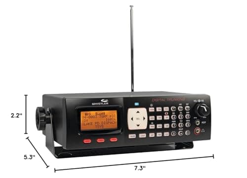 Whistler WS1065 Digital Trunking Desktop Scanner – Programmable Police/Fire Radio with Backlit Display, 1800 Memory Channels, and V-Scanner Technology – Black 4