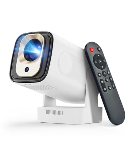 【Auto Focus&1080P】Magcubic Mini Smart Projector with 4K Support, Portable Projector with Wifi and Bluetooth, 5W Speaker, Built in Apps, Voice Control, Outdoor Movie Projector