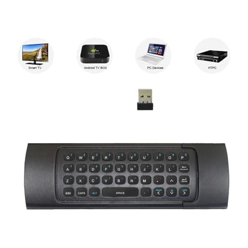 Rii MX3 Multifunction 2.4G Fly Mouse Mini Wireless Keyboard & Infrared Remote Control & 3-Gyro + 3-Gsensor for Google Android Smart TV, IPTV, HTPC, Windows,Networked set-top Box,Mini PC,Andriod TV Box 2