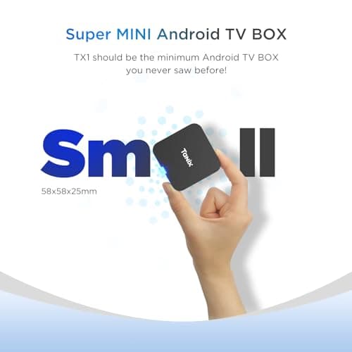Android TV Box 10.0, Tx1 Mini Tv Box 2GB RAM 16GB ROM, Allwinner H313 Quad-Core ARM Cortex A53 Android Box, Support USB and 2.4G WiFi Compact 4k Smart TV Box. 3