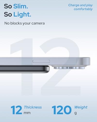 for Magsafe Portable Charger,5000mAh Slim Wireless Magnetic Power Bank with USB C Charging,Travel Essential for Magsafe Battery Pack Compatible with iPhone 17/16/15/14/13/12 Series,Graphite Gray 4