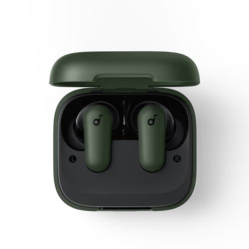 Soundcore P30i by Anker Noise Cancelling Earbuds, Strong and Smart Noise Cancelling, Powerful Bass, 45H Playtime, 2-in-1 Case and Phone Stand, IP54, Wireless Earbuds, Bluetooth 5.4 (Green) 4