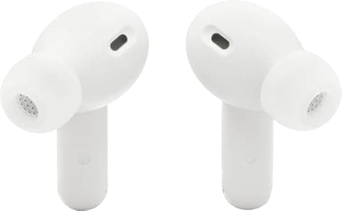 JBL Vibe Beam 2 - True Wireless Noise Cancelling Earbuds with JBL Pure Bass Sound & Smart Ambient technology, 4mics for crisp, clear calls, up to 40Hrs of Playback, IP54 Dust & Water resistant (White) 2