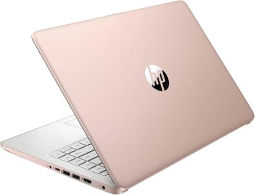 HP Essential Laptop, 14" HD Display, Intel Celeron N4120, 16GB RAM, 64GB eMMC, Webcam, HDMI, Wi-Fi, RJ-45, 1 Year Office 365, Windows 11 Home, Rose Gold 4