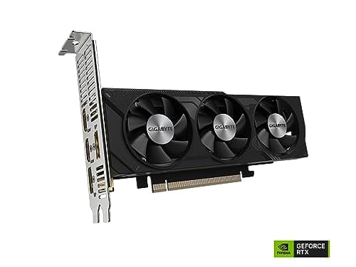 GIGABYTE GeForce RTX 4060 OC Low Profile 8G Graphics Card, 3X WINDFORCE Fans, 8GB 128-bit GDDR6, GV-N4060OC-8GL Video Card 4